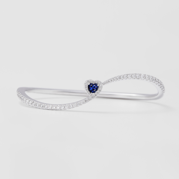 White gold diamonds sapphire Bracelet BR39539Z Giorgio Visconti