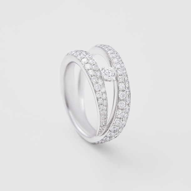 white gold and diamonds ring