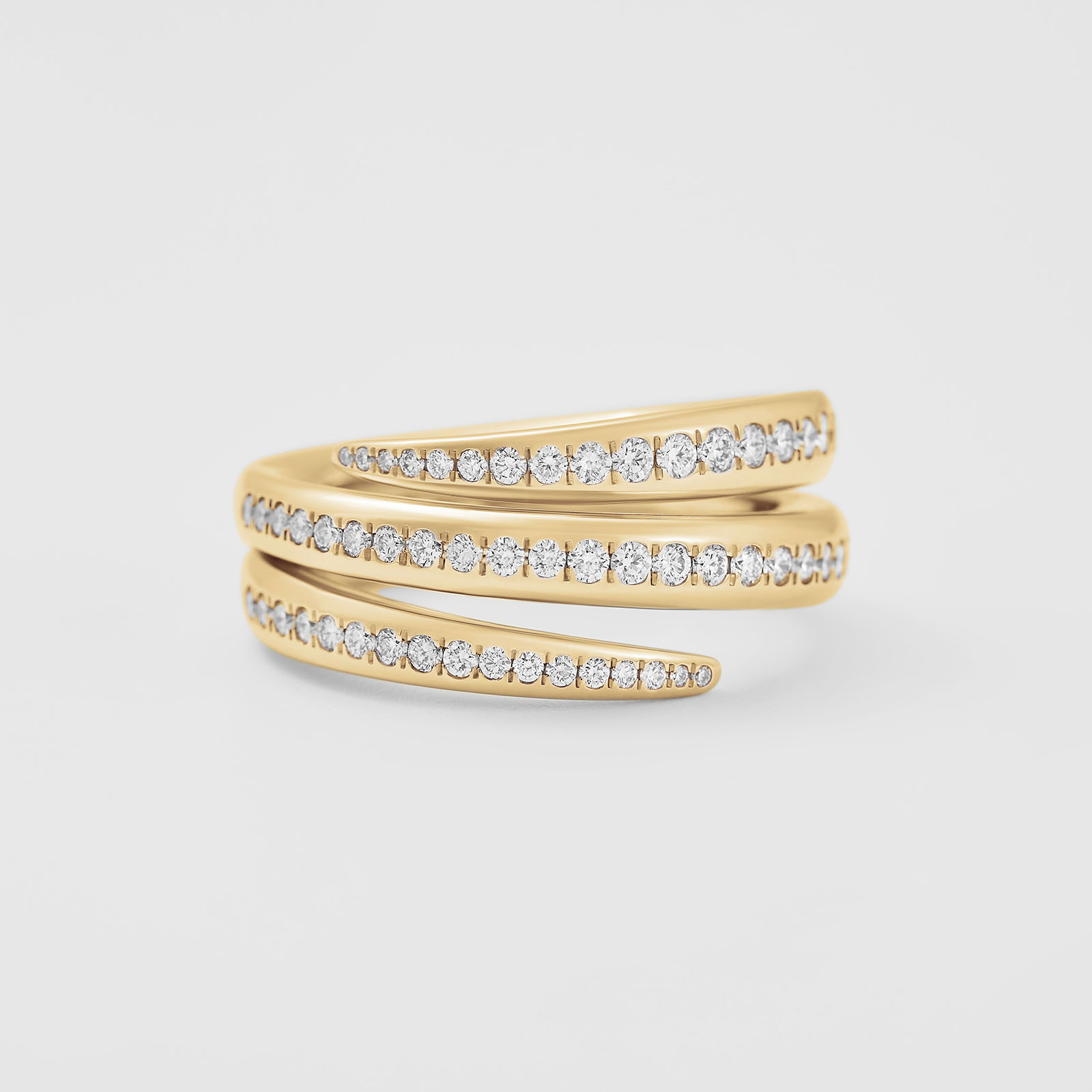 rose gold and diamonds ring