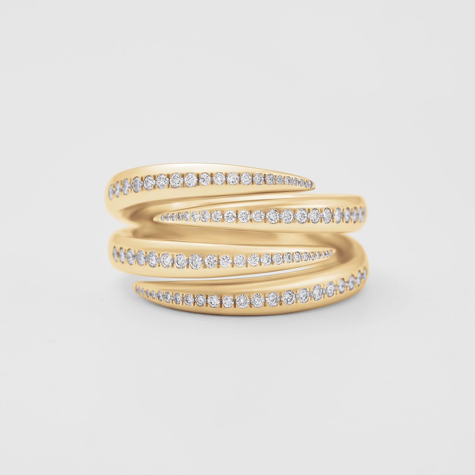 rose gold and diamonds ring