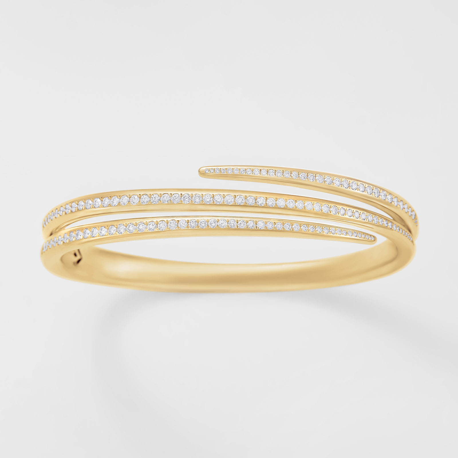 bracciale in oro rosa e diamanti