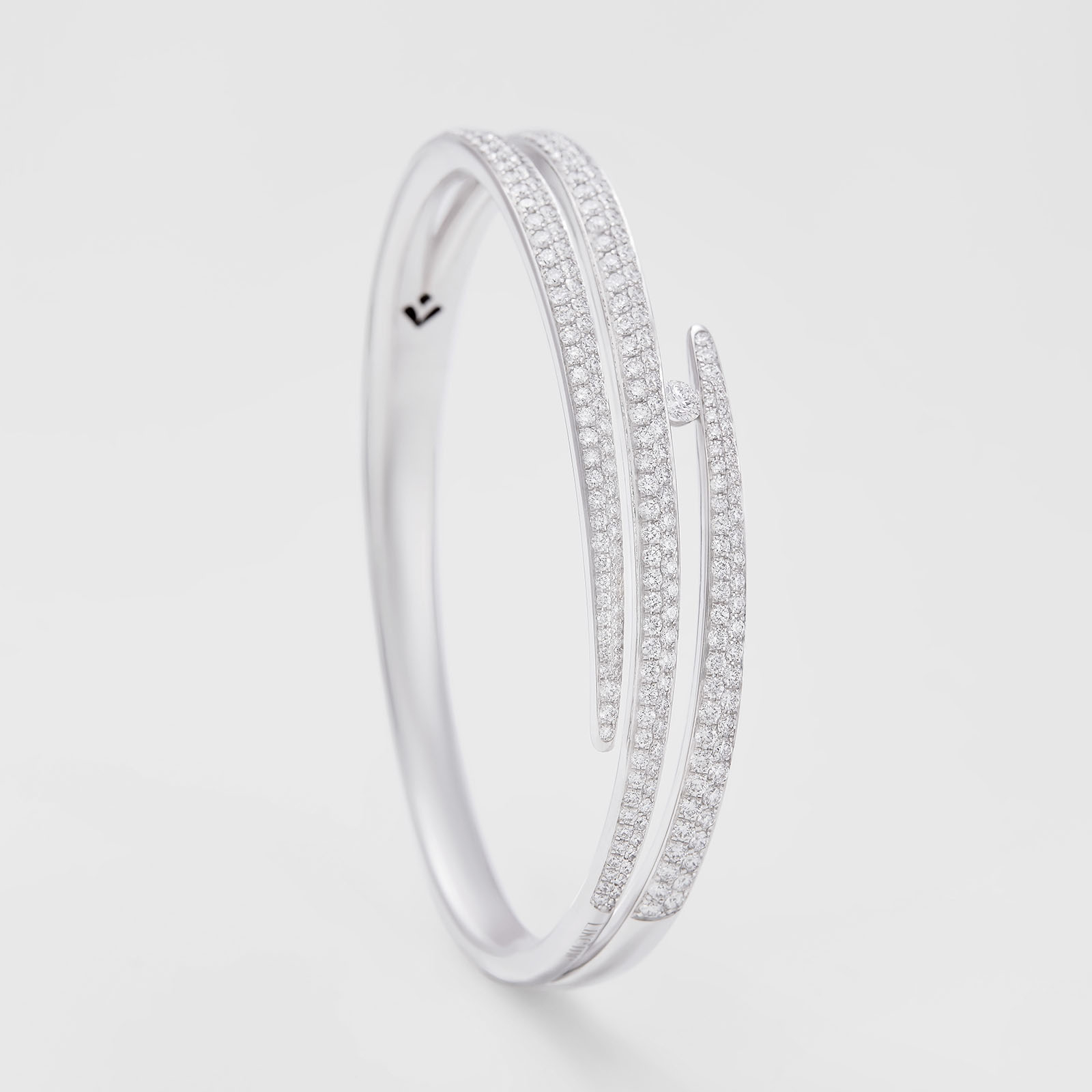 bracciale in oro bianco e diamanti