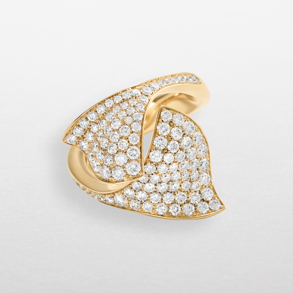 anello in oro rosa e diamanti