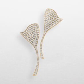 orecchini in oro rosa e diamanti