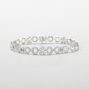 bracciale in oro bianco e diamanti