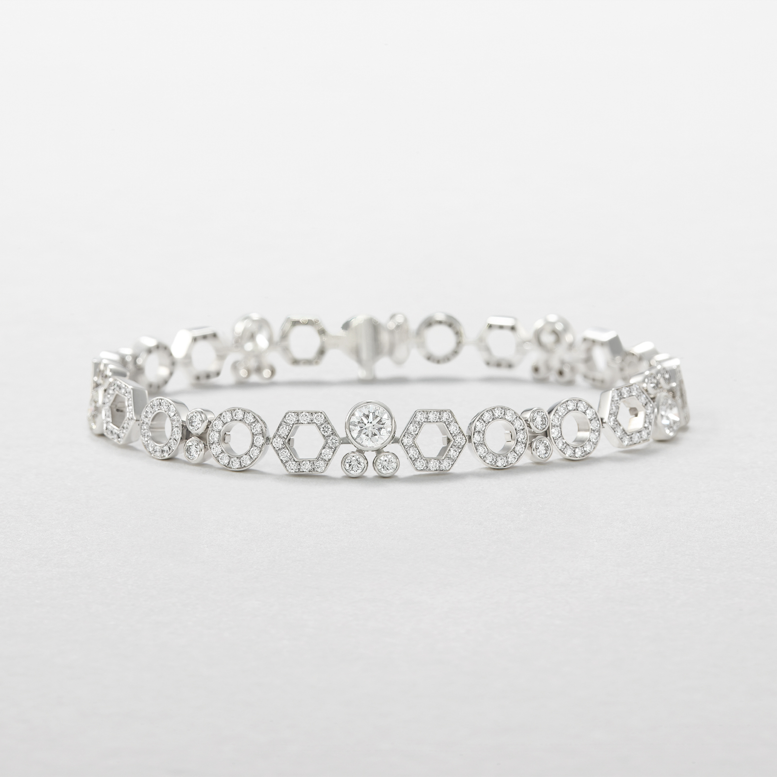 bracciale in oro bianco e diamanti