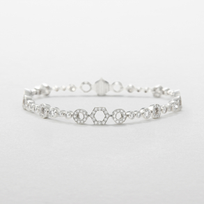 bracciale in oro bianco e diamanti