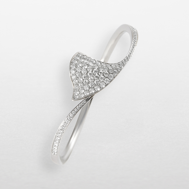 bracciale in oro bianco e diamanti