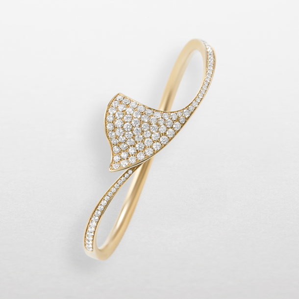 Bracelet in rose gold with diamonds